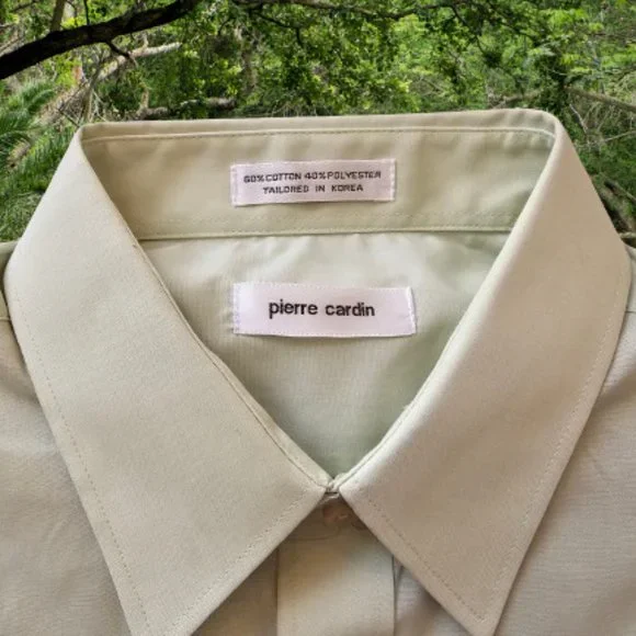 PIERRE CARDIN COMFORT FIT EXPANDABLE NECK BAND MEN DRESS SHIRT - 16.5 (34/35) - Picture 2 of 7